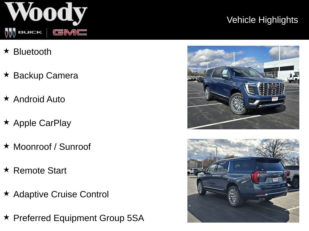 New 2026 GMC Yukon XL Denali w/ Sun & Power Step Package AWD/4WD image 3