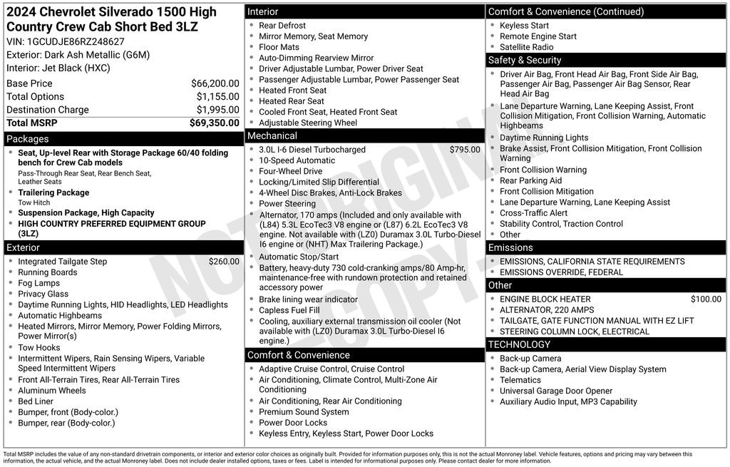 Used 2024 Chevrolet Silverado 1500 High Country image 12