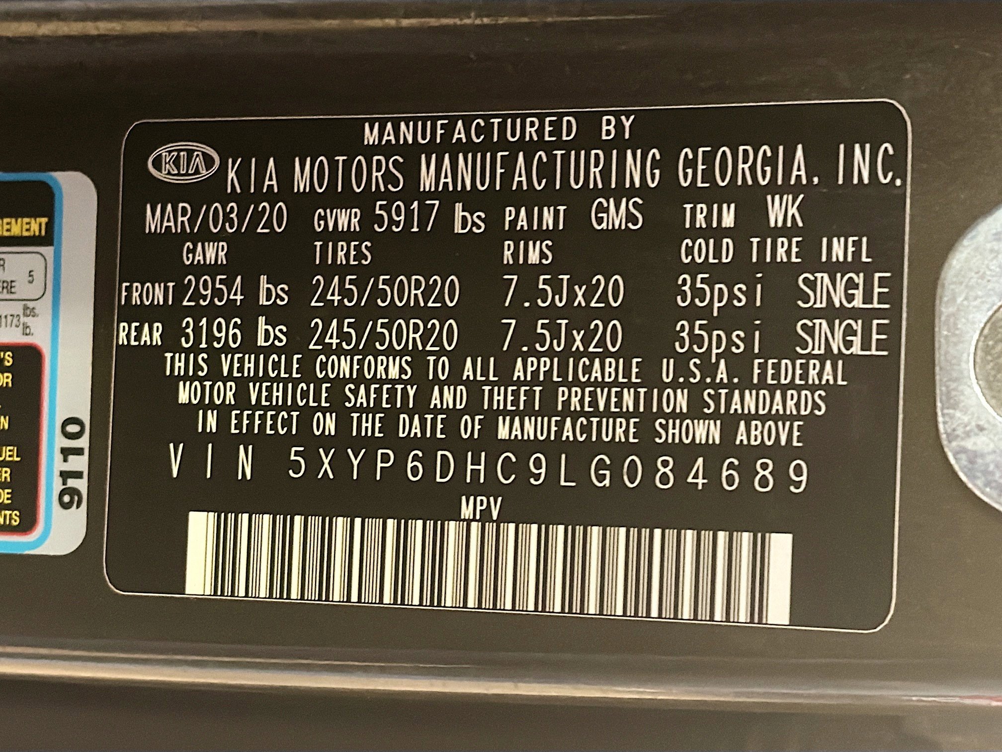 Used 2020 Kia Telluride S image 12