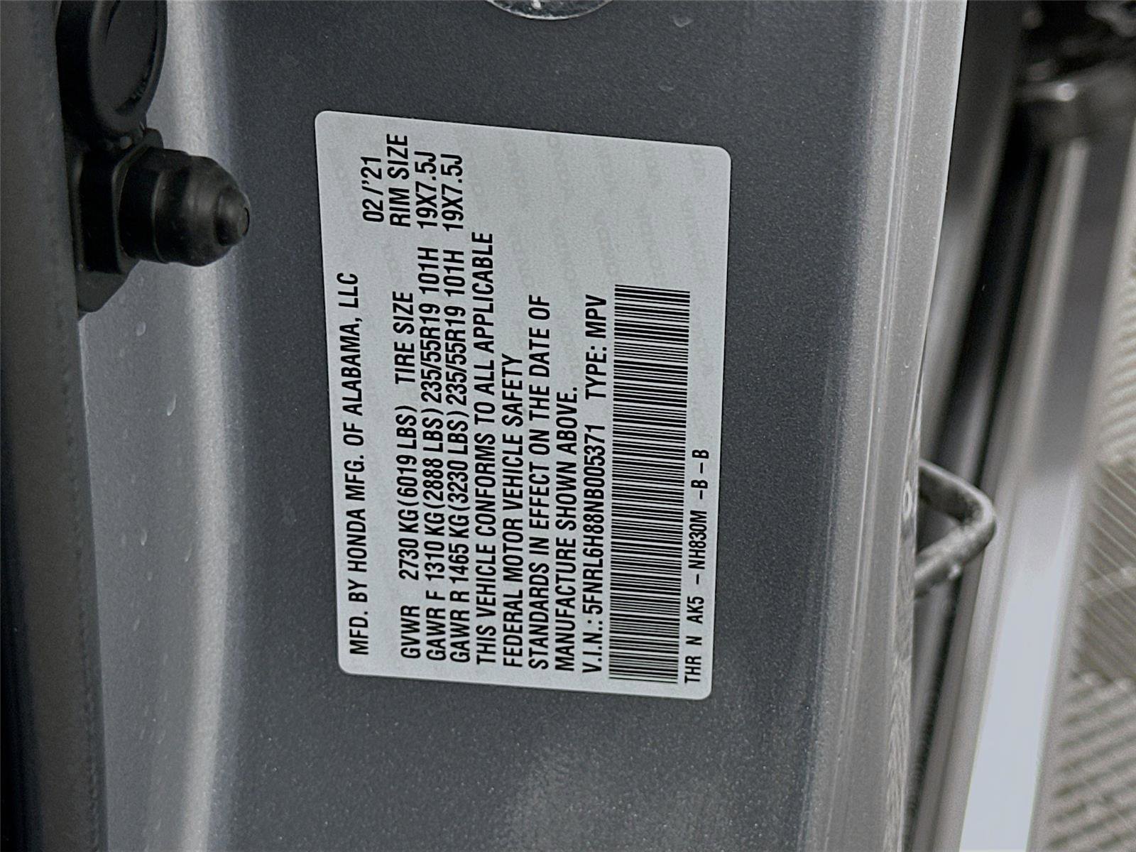 Certified 2022 Honda Odyssey Touring image 24