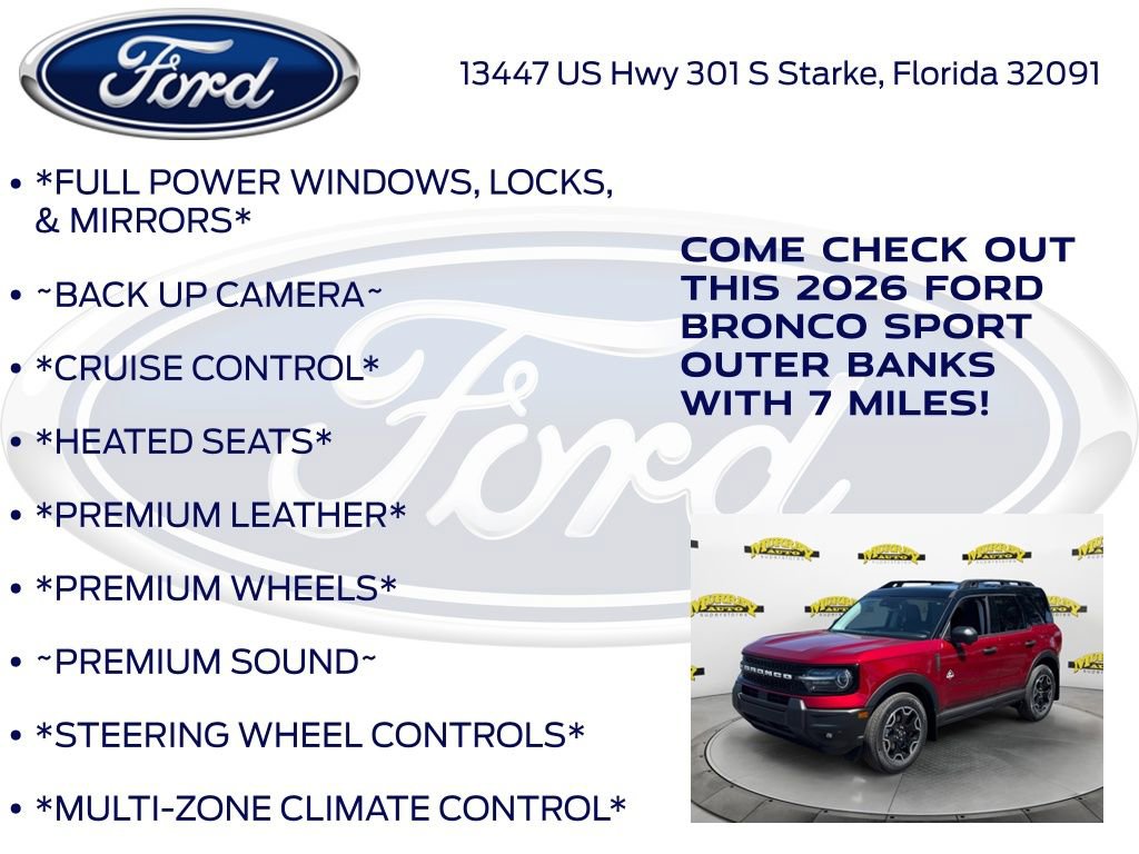 New 2026 Ford Bronco Sport Outer Banks w/ Outer Banks Tech Package+ image 10