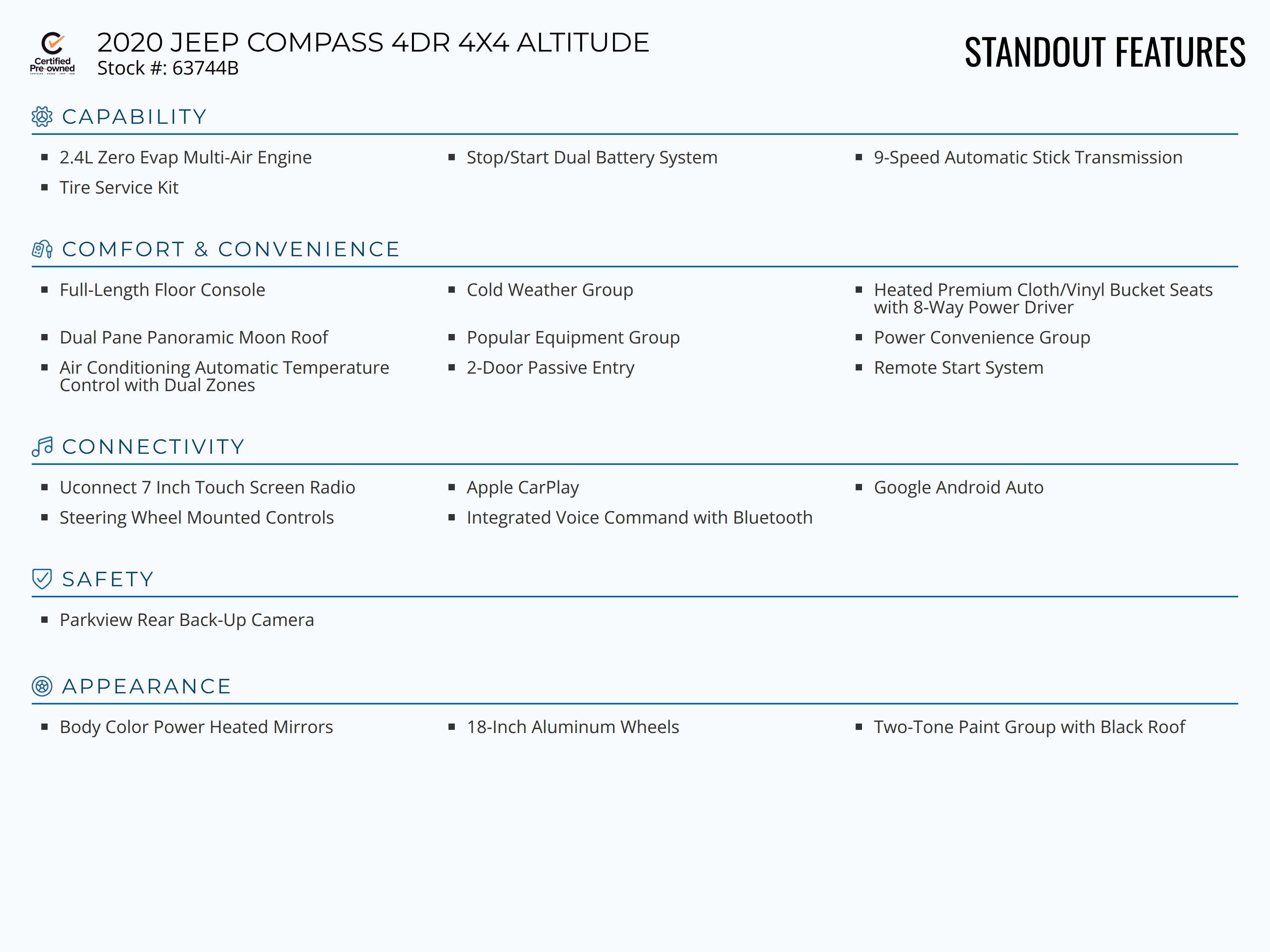 Used 2020 Jeep Compass Latitude image 3