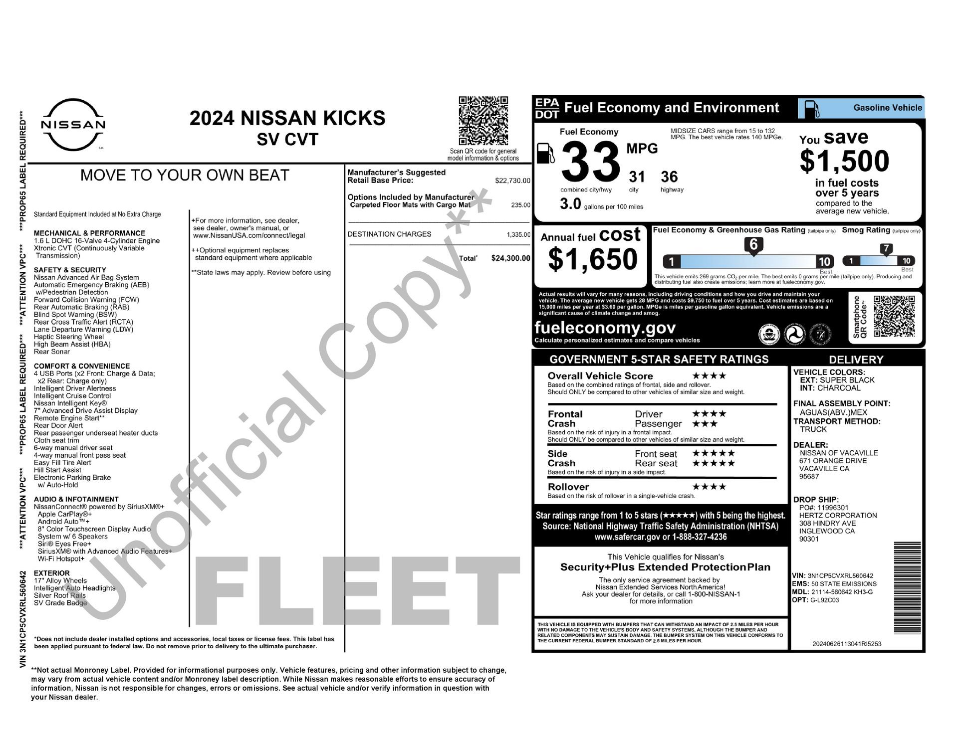Used 2024 Nissan Kicks SV FWD image 45