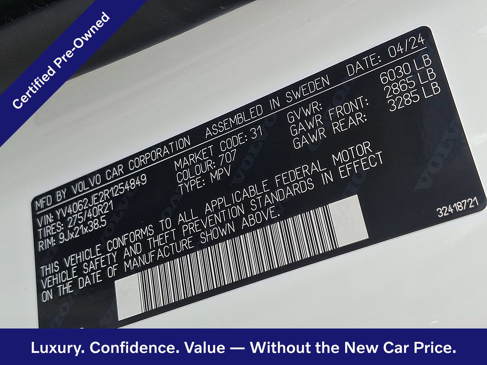 Certified 2024 Volvo XC90 B6 Plus AWD/4WD image 28