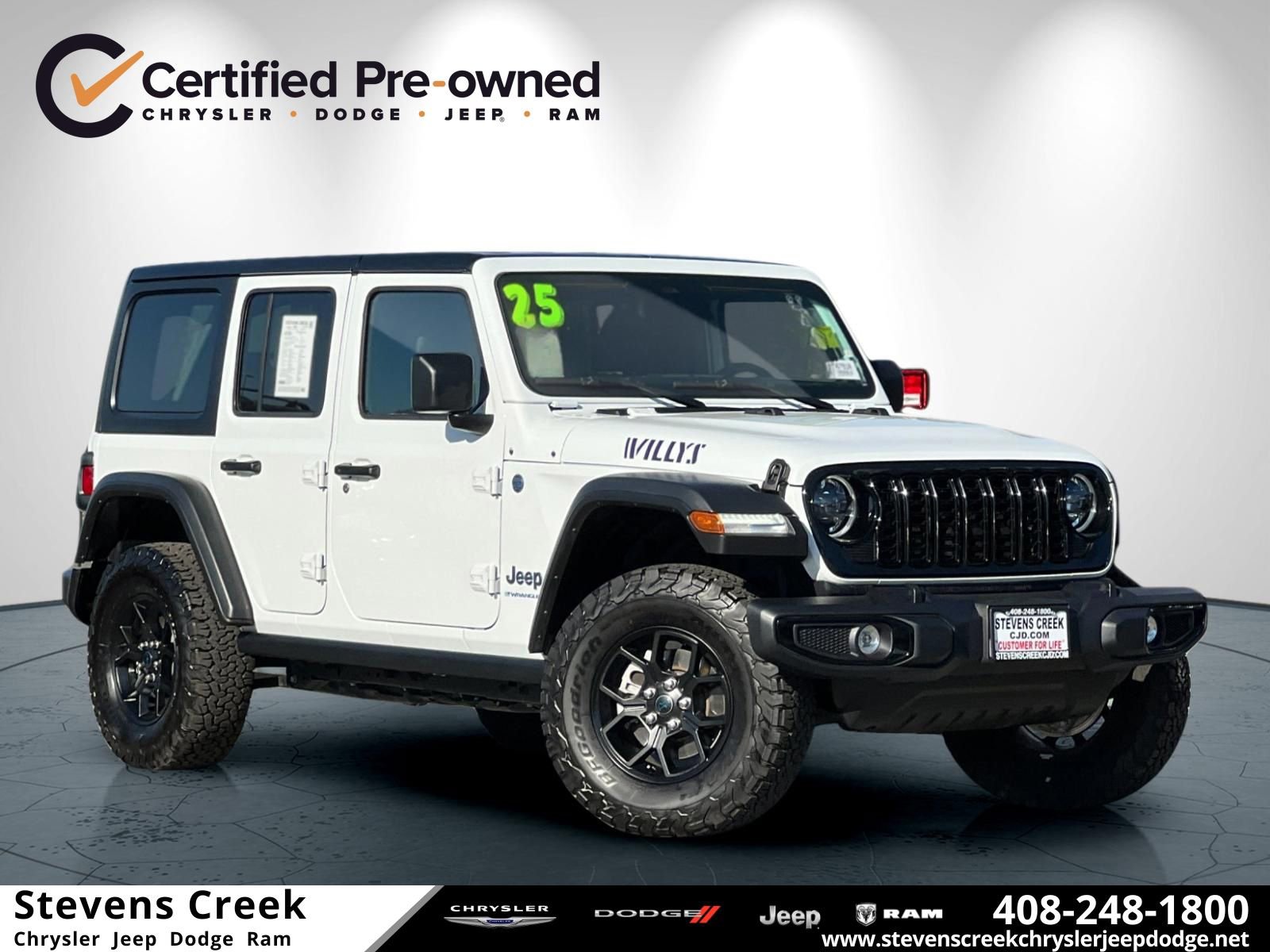 Certified 2025 Jeep Wrangler Unlimited Sport S 4xe image 1