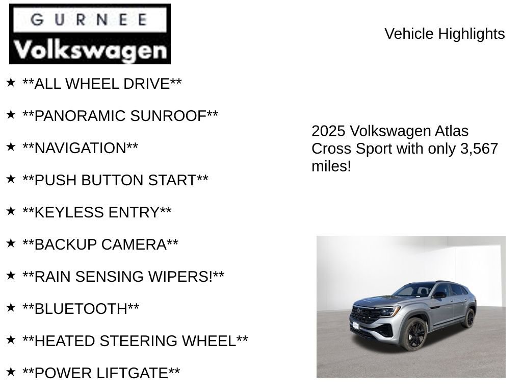 Used 2025 Volkswagen Atlas Cross Sport SEL R-Line image 7