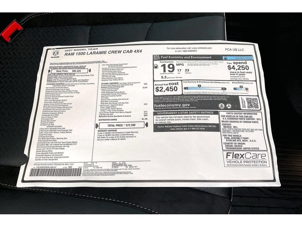 New 2027 RAM 1500 Laramie w/ Laramie Preferred Package AWD/4WD image 14