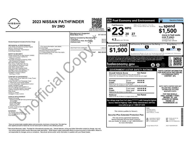 Used 2023 Nissan Pathfinder SV image 3