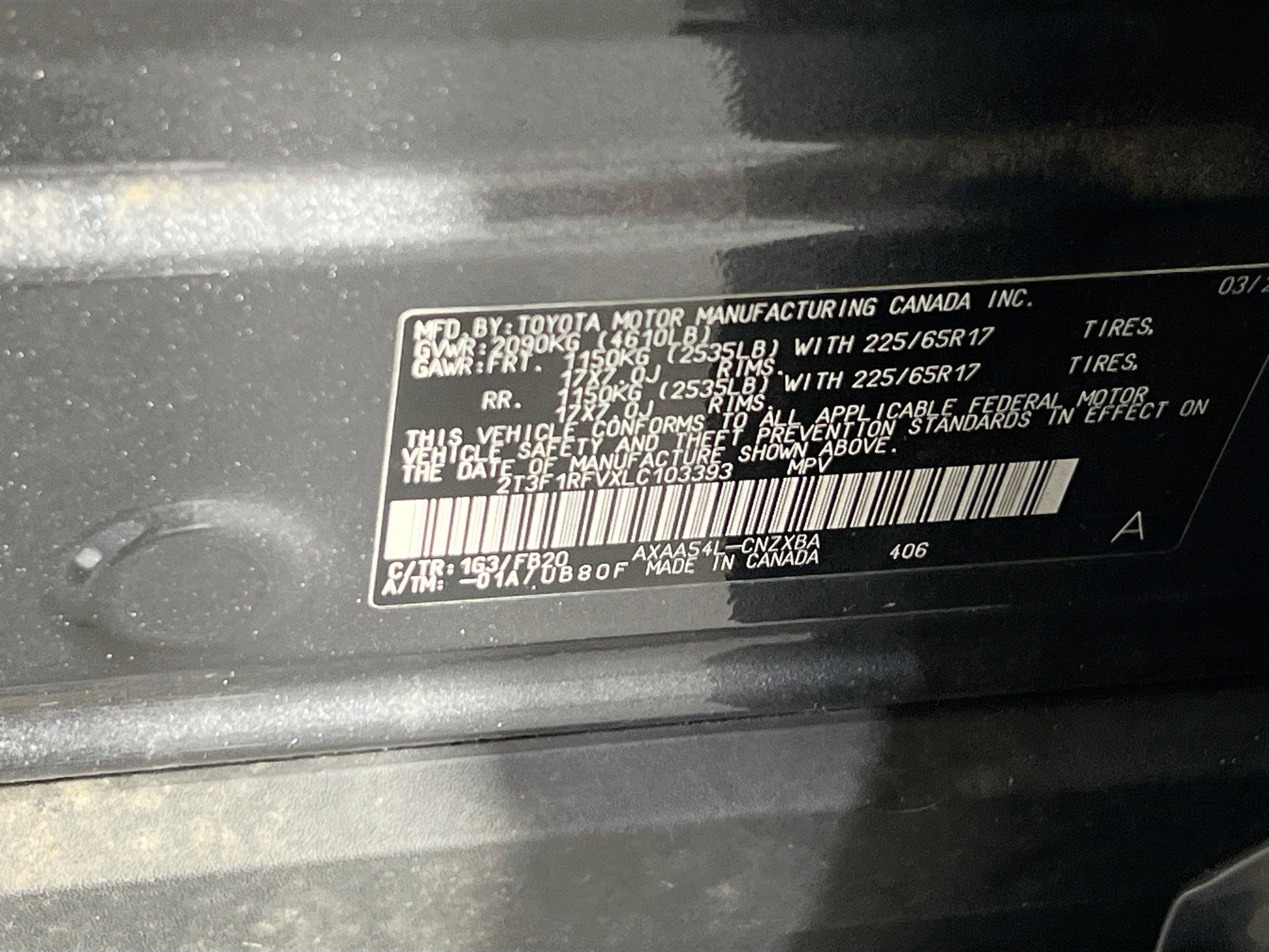 Used 2020 Toyota RAV4 LE w/ All Weather Liner Package image 29