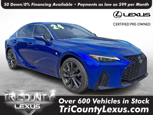 Certified 2024 Lexus IS 350 F Sport w/ Memory Package