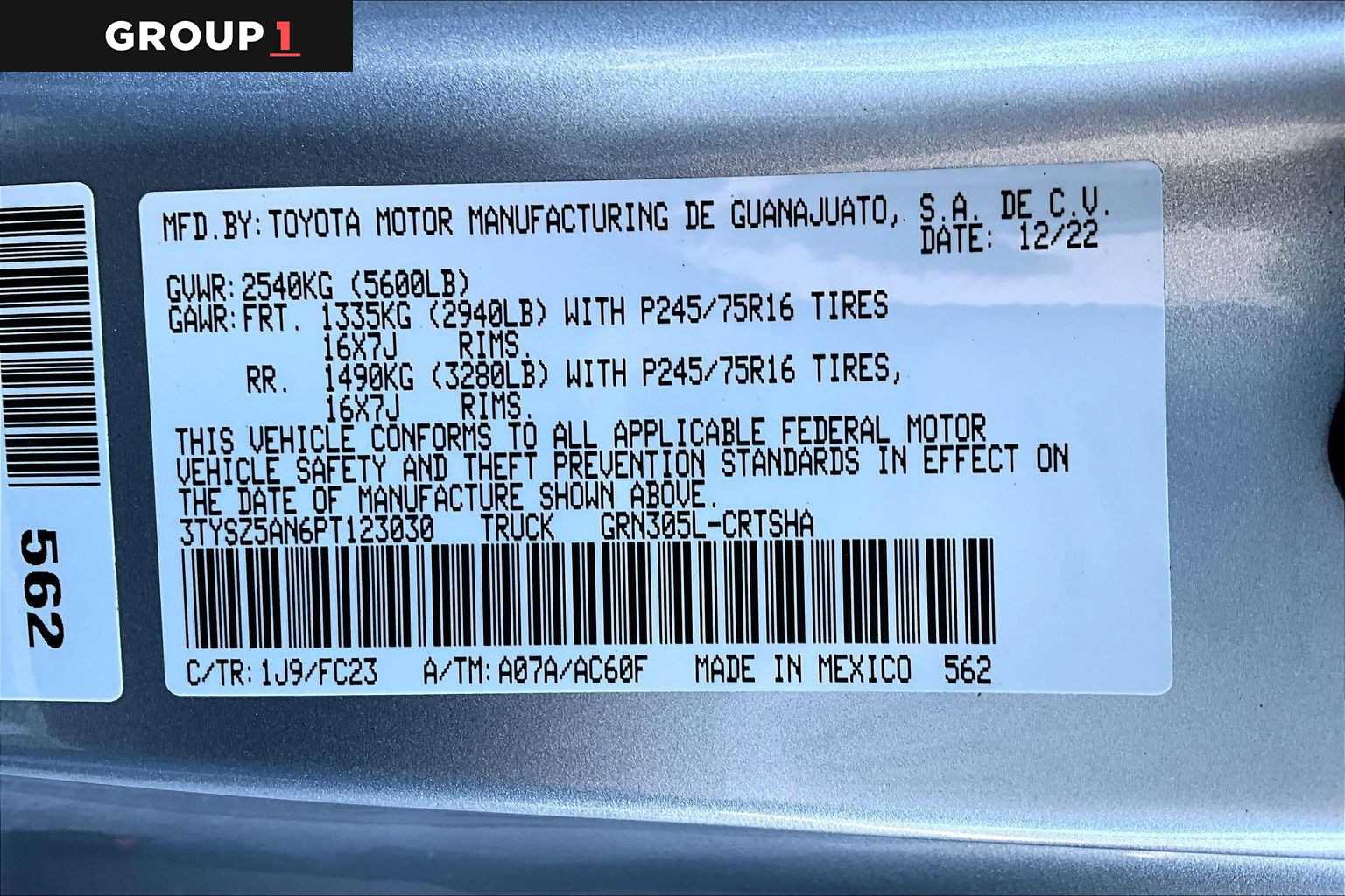 Certified 2023 Toyota Tacoma SR5 AWD/4WD image 37