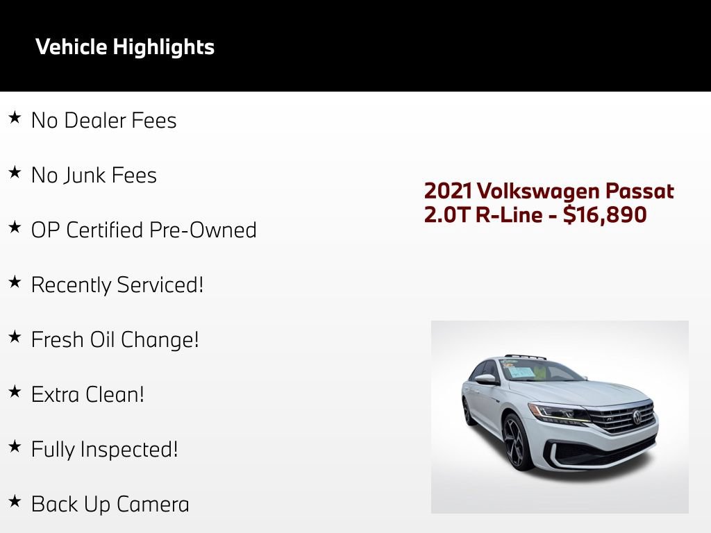 Used 2021 Volkswagen Passat 2.0T R-Line FWD image 54