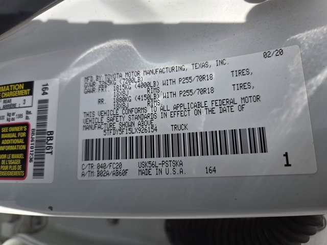 Used 2020 Toyota Tundra SR5 AWD/4WD image 13