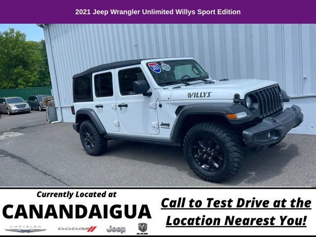 Used 2021 Jeep Wrangler Unlimited Willys video 1