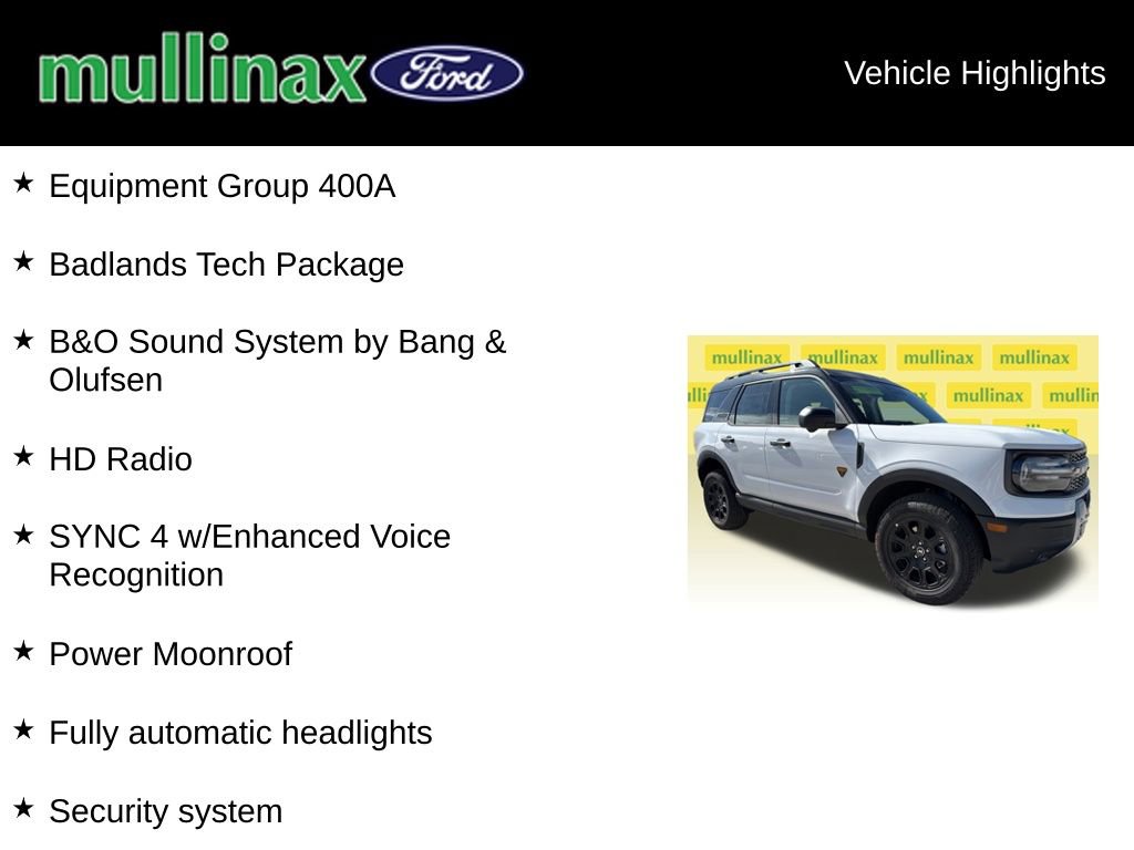 New 2025 Ford Bronco Sport Badlands w/ Badlands Tech Package image 15