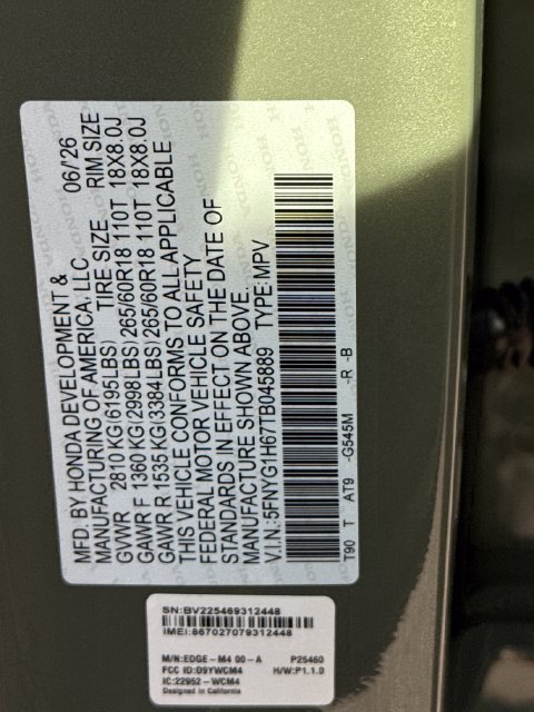 Certified 2026 Honda Pilot TrailSport image 17