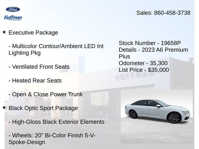 Used 2023 Audi A6 Premium Plus w/ Premium Plus Package AWD/4WD image 10