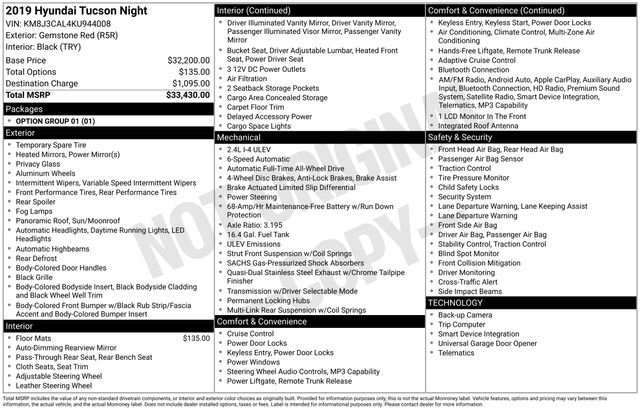 Used 2019 Hyundai Tucson Night image 4