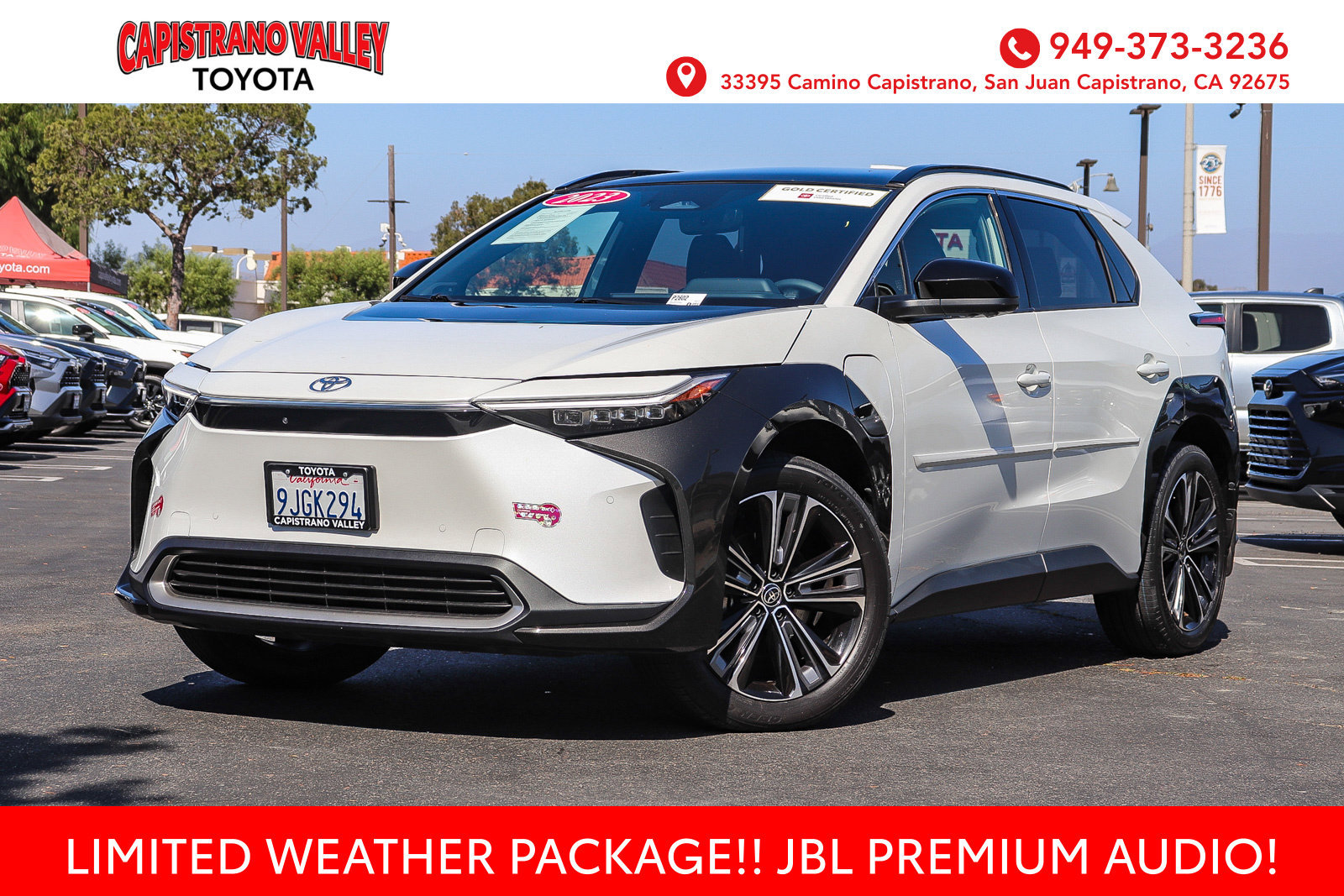 Certified 2023 Toyota bZ4X FWD w/ Weather Package