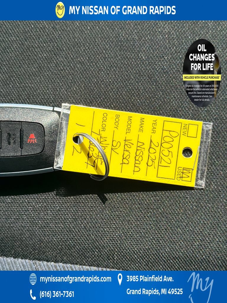 Used 2025 Nissan Versa SV w/ Trunk Package FWD image 37