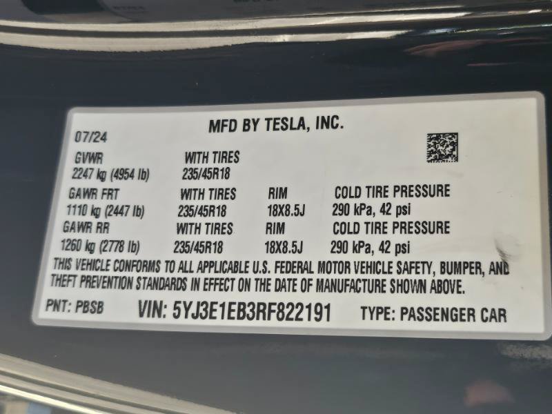 Used 2024 Tesla Model 3 Long Range AWD/4WD image 37