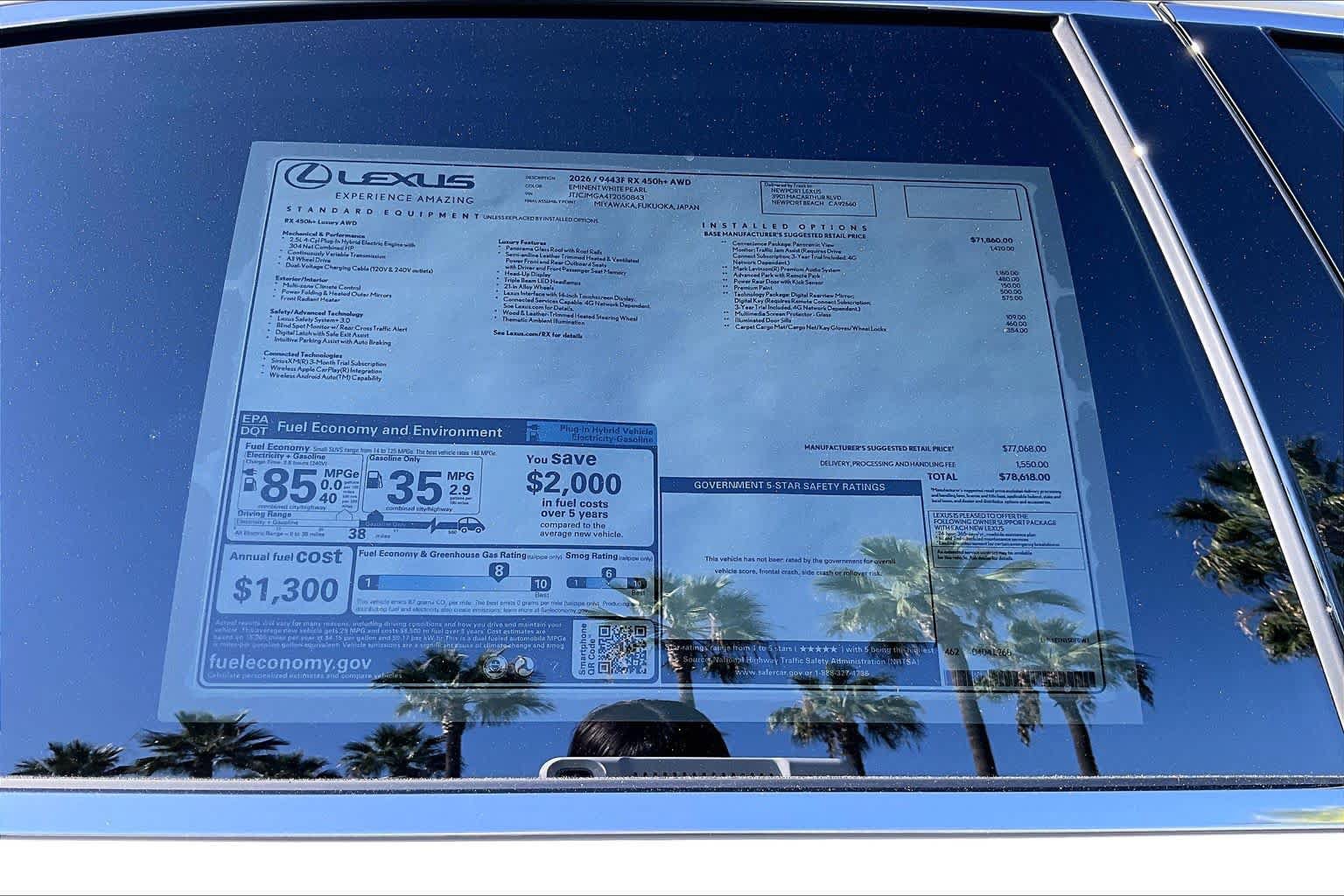 New 2026 Lexus RX 450h AWD w/ Convenience Package image 22