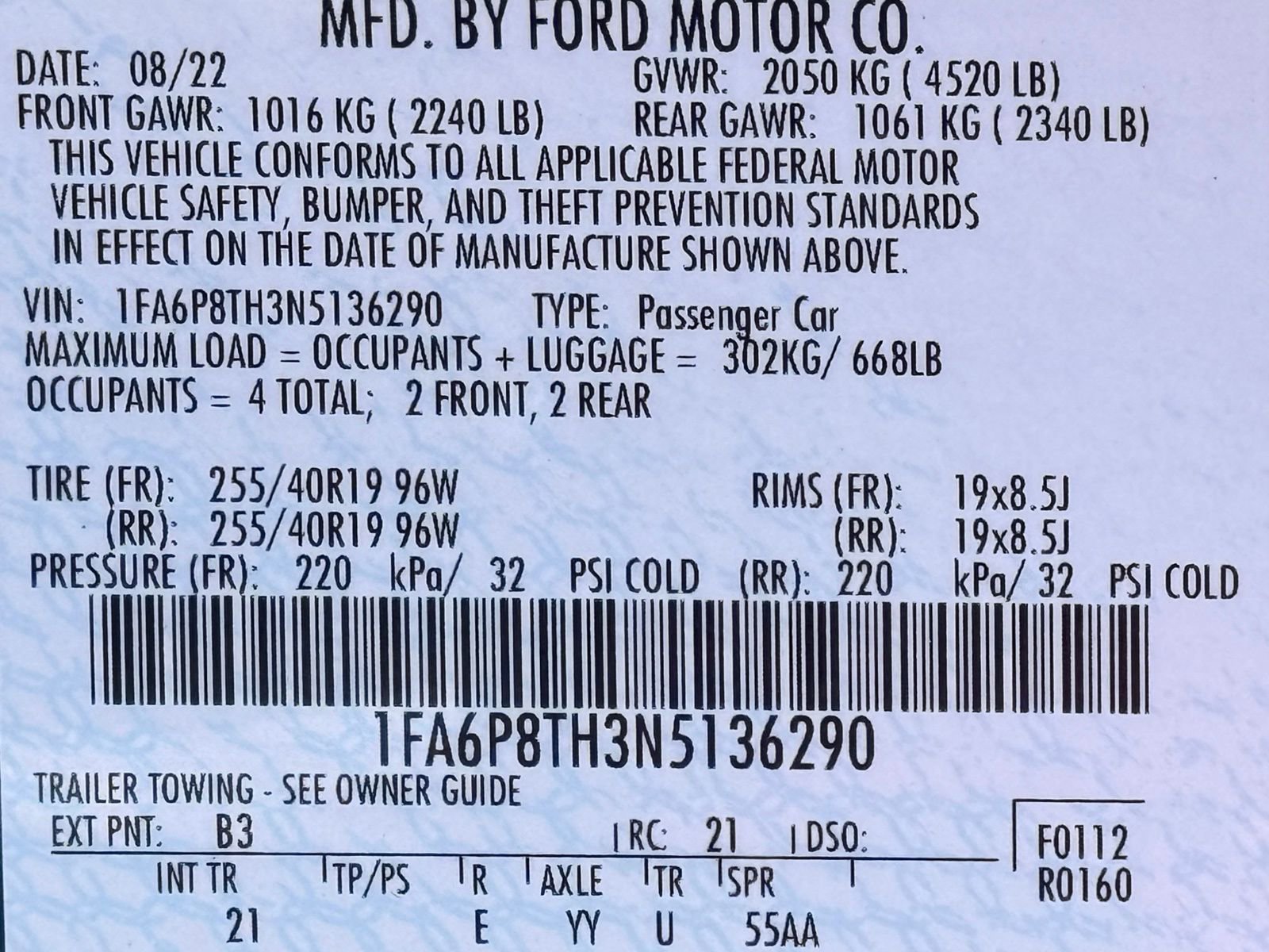 Used 2022 Ford Mustang Coupe w/ Equipment Group 101A RWD image 46