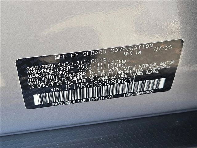Certified 2025 Subaru WRX Premium AWD/4WD image 23