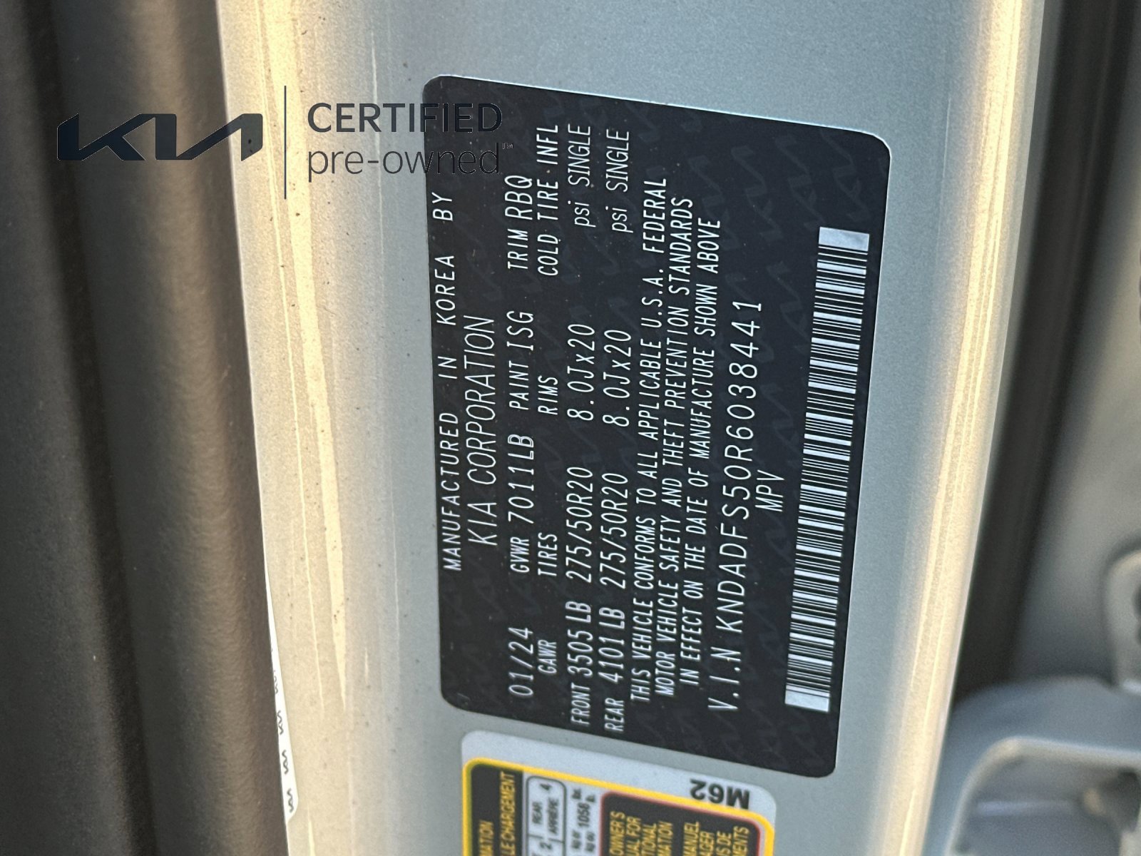 Certified 2024 Kia EV9 Land AWD/4WD image 31