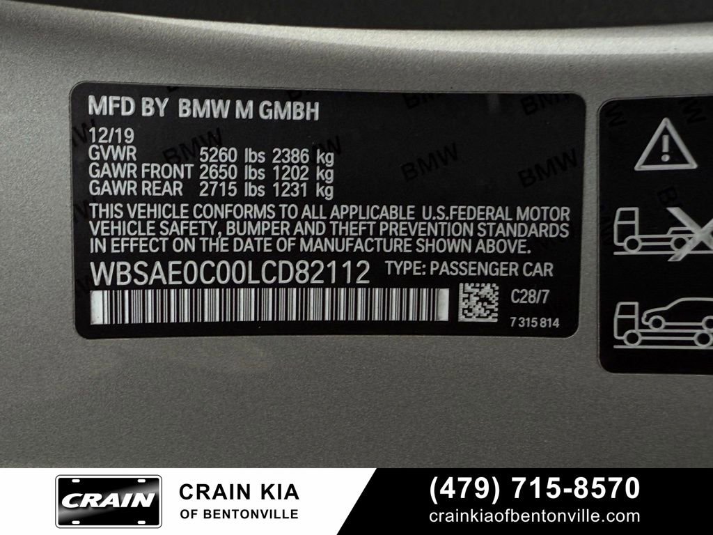 Used 2020 BMW M8 Coupe w/ Driving Assistance Package 2 AWD/4WD image 33