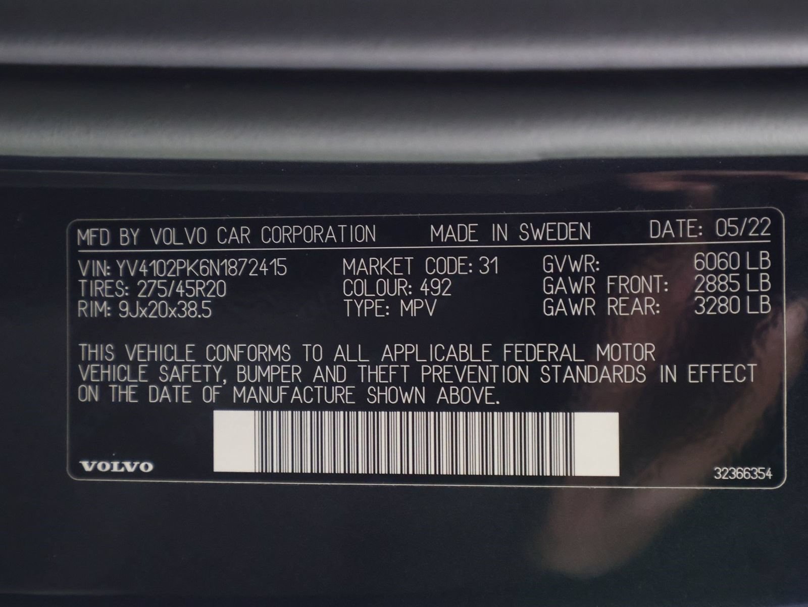 Used 2022 Volvo XC90 T5 Momentum w/ Protection Package Premier AWD/4WD image 16