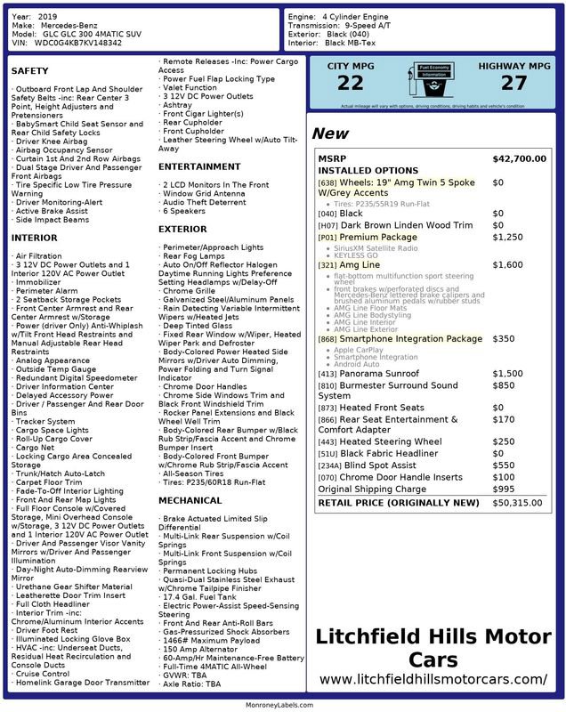 Used 2019 Mercedes-Benz GLC 300 4MATIC image 2