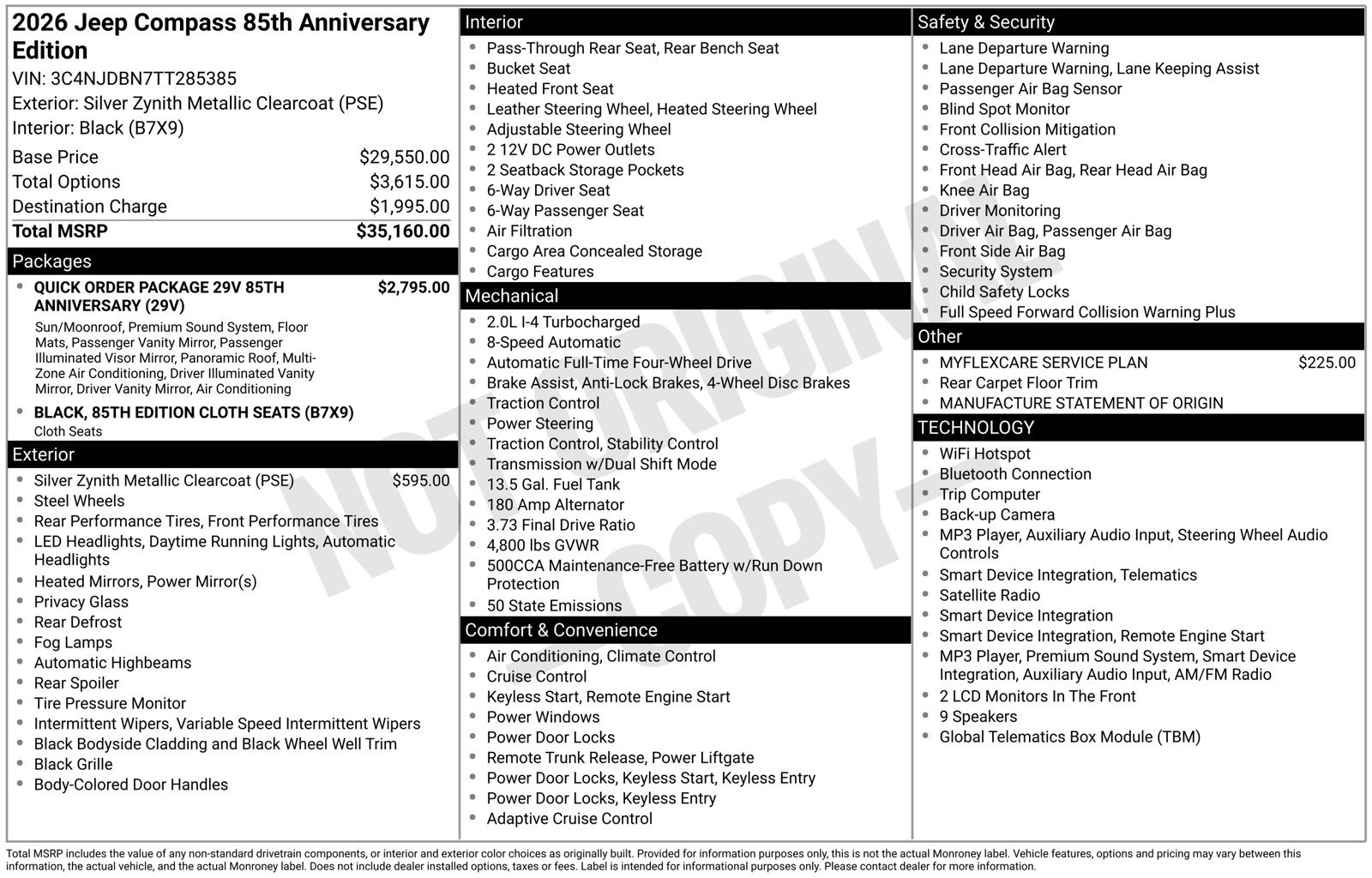 New 2026 Jeep Compass Latitude AWD/4WD image 32