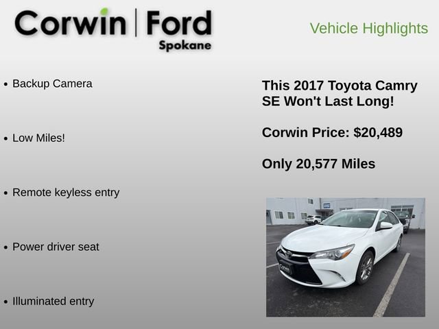 Used 2017 Toyota Camry SE FWD image 6