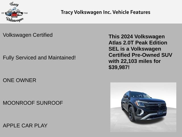 Certified 2024 Volkswagen Atlas Peak Edition SEL AWD/4WD image 6