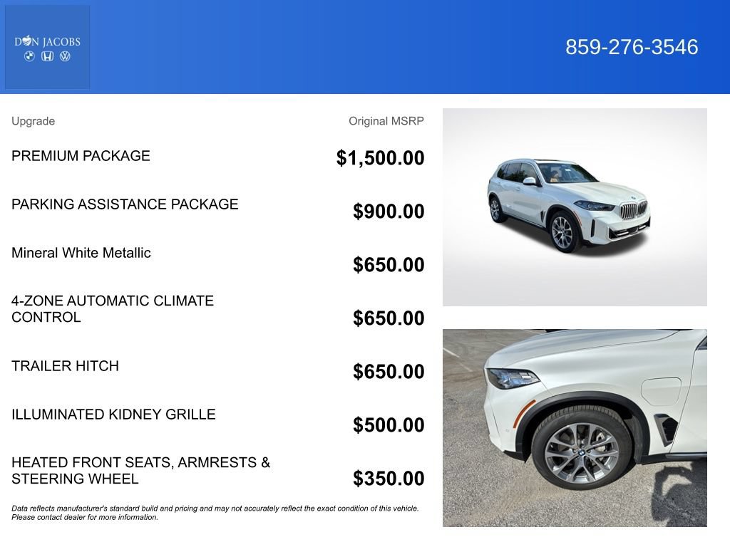 Used 2026 BMW X5 xDrive50e w/ Premium Package AWD/4WD image 5