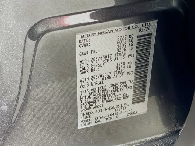 New 2026 Nissan Frontier SV RWD image 21