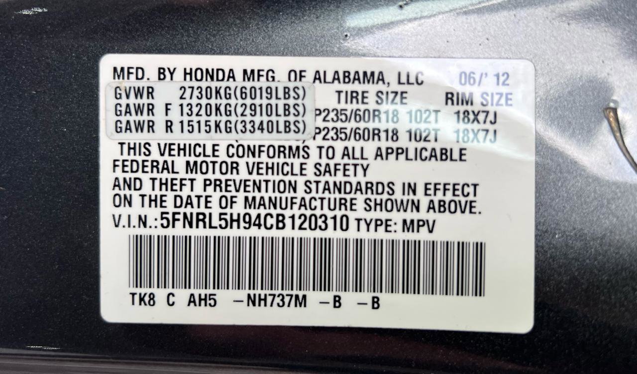 Used 2012 Honda Odyssey Touring image 39