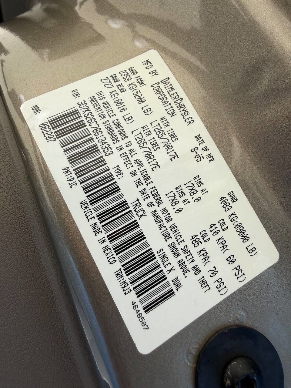 Used 2006 Dodge Ram 2500 Truck SLT w/ Trailer Tow Group image 17