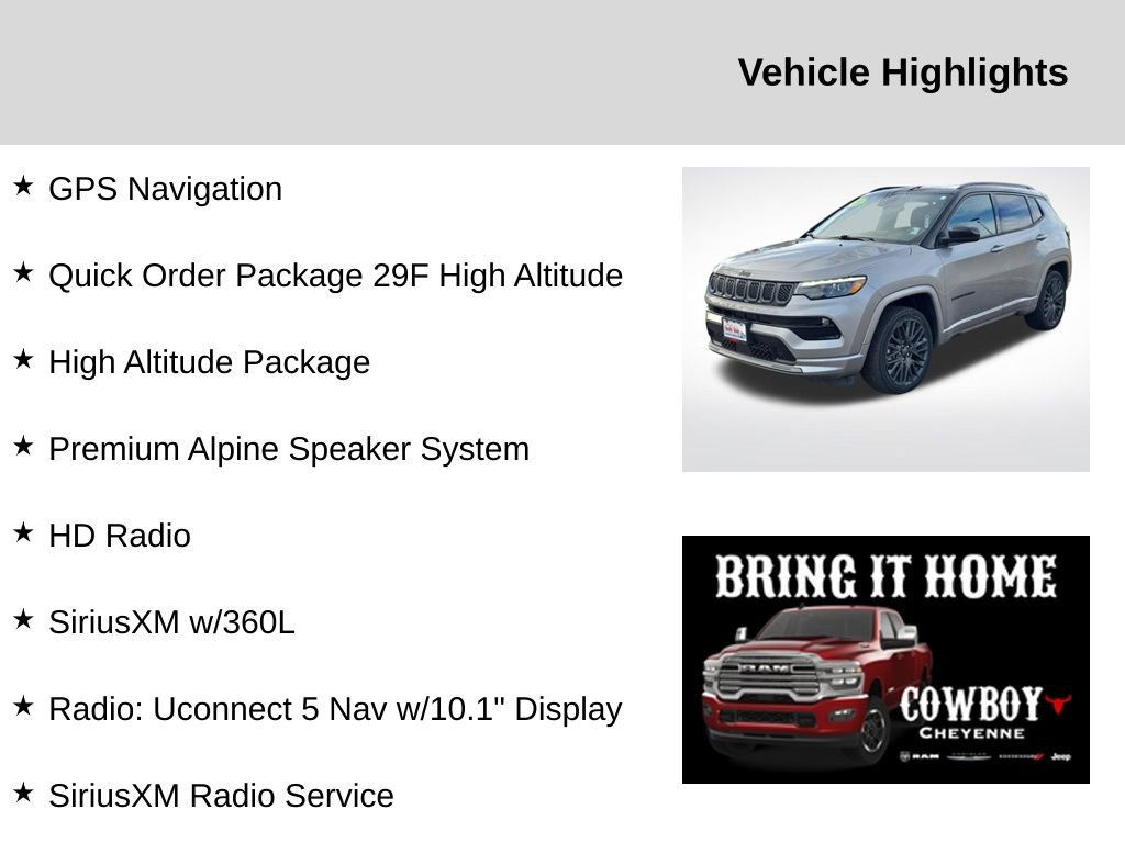 Used 2023 Jeep Compass High Altitude image 2