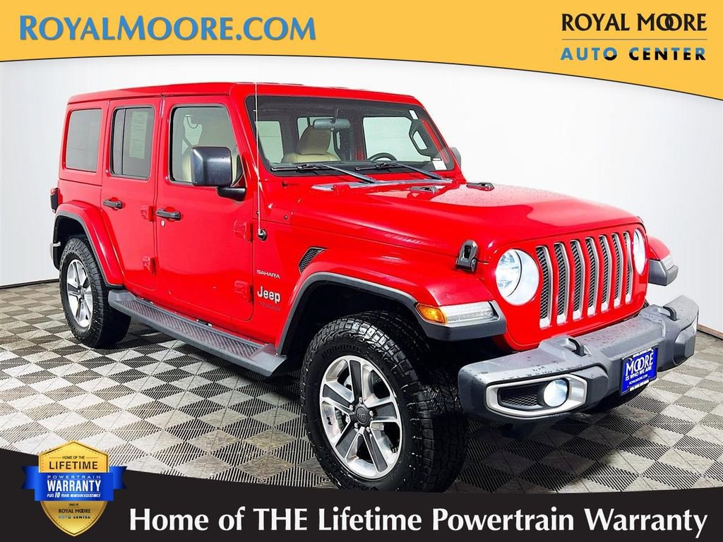 Used 2018 Jeep Wrangler Unlimited Sahara w/ Cold Weather Group image 1