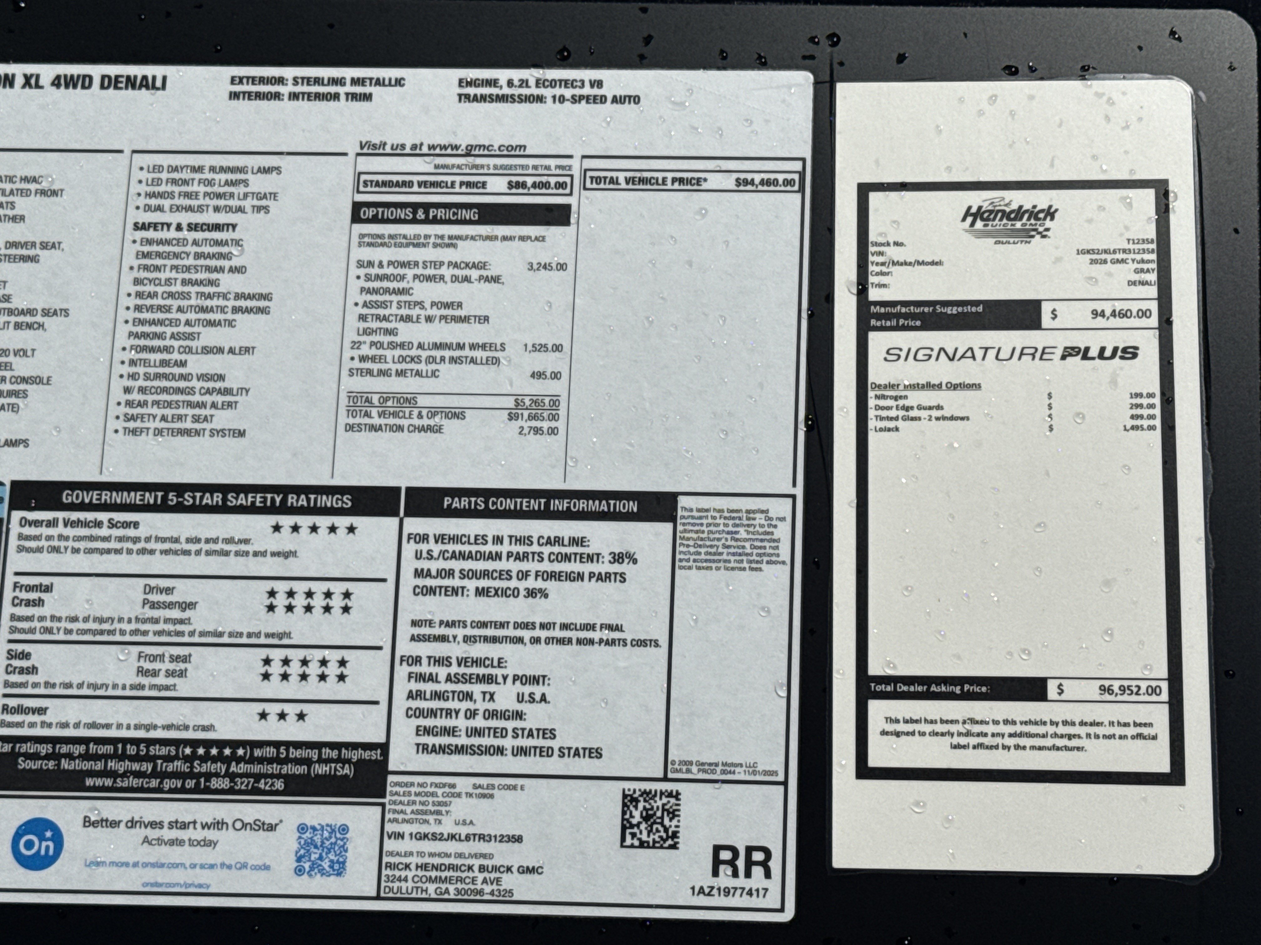 New 2026 GMC Yukon XL Denali w/ Sun & Power Step Package AWD/4WD image 41