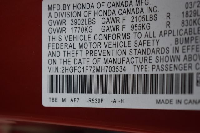 Used 2021 Honda Civic EX-L image 34