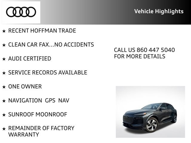 Certified 2025 Audi Q6 e-tron Premium Plus AWD/4WD image 7