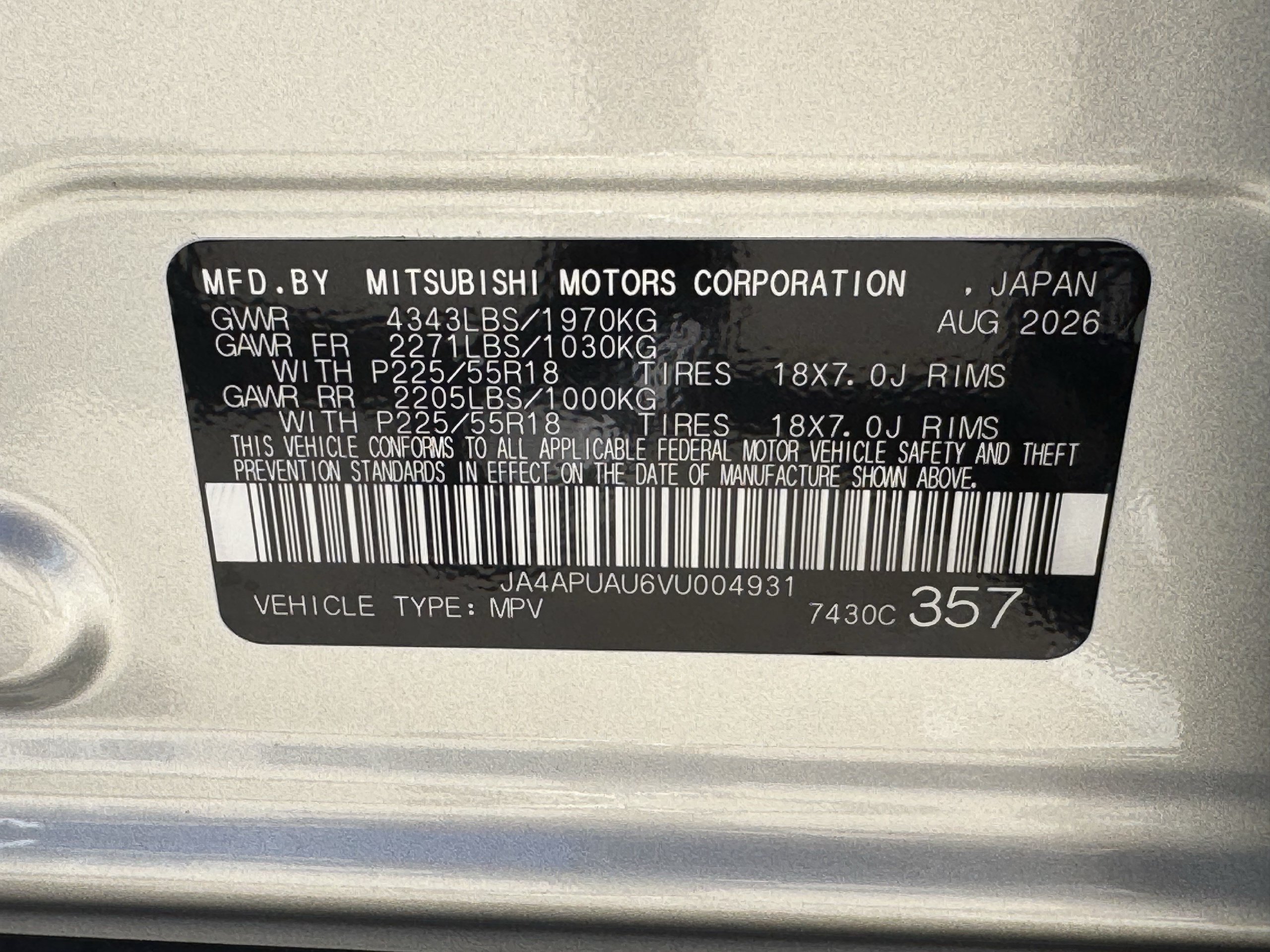 New 2027 Mitsubishi Outlander Sport ES FWD image 24