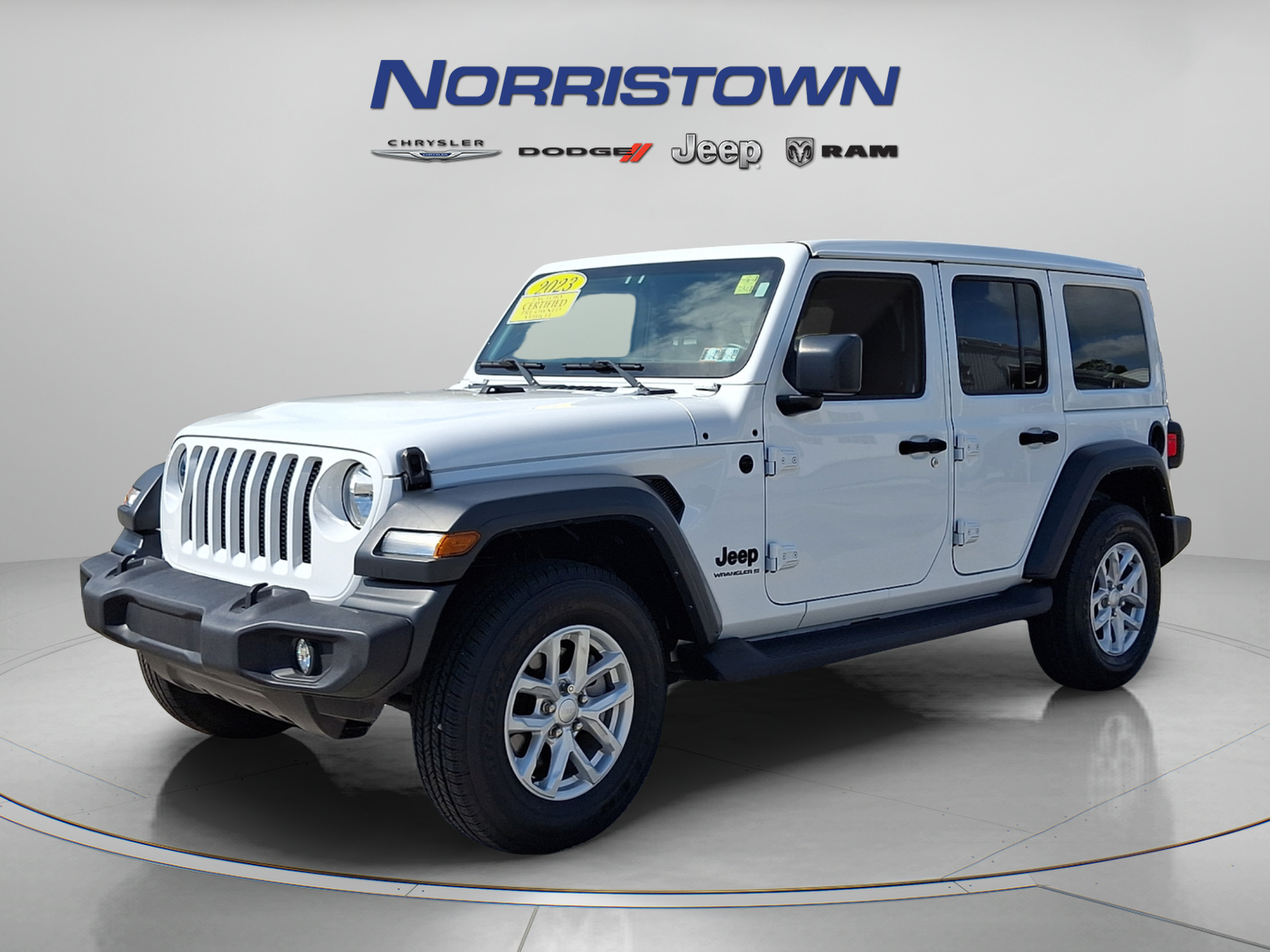 Certified 2023 Jeep Wrangler Unlimited Sport w/ Sun And Sound Package AWD/4WD image 3