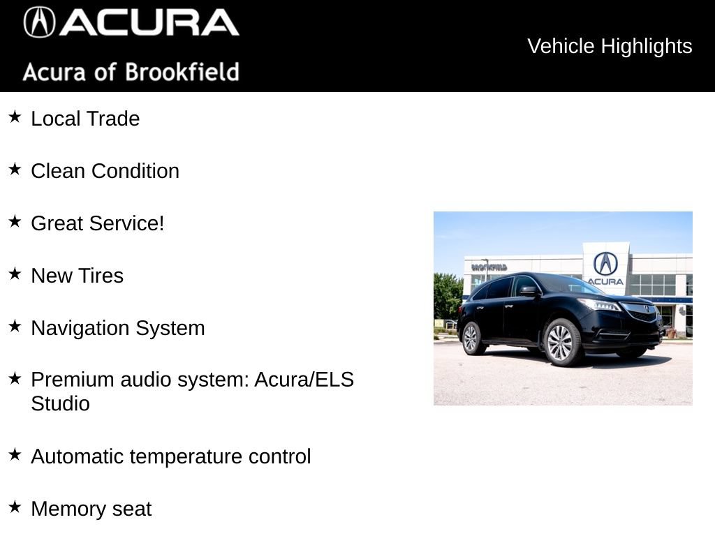 Used 2015 Acura MDX w/ Technology Package AWD/4WD image 4