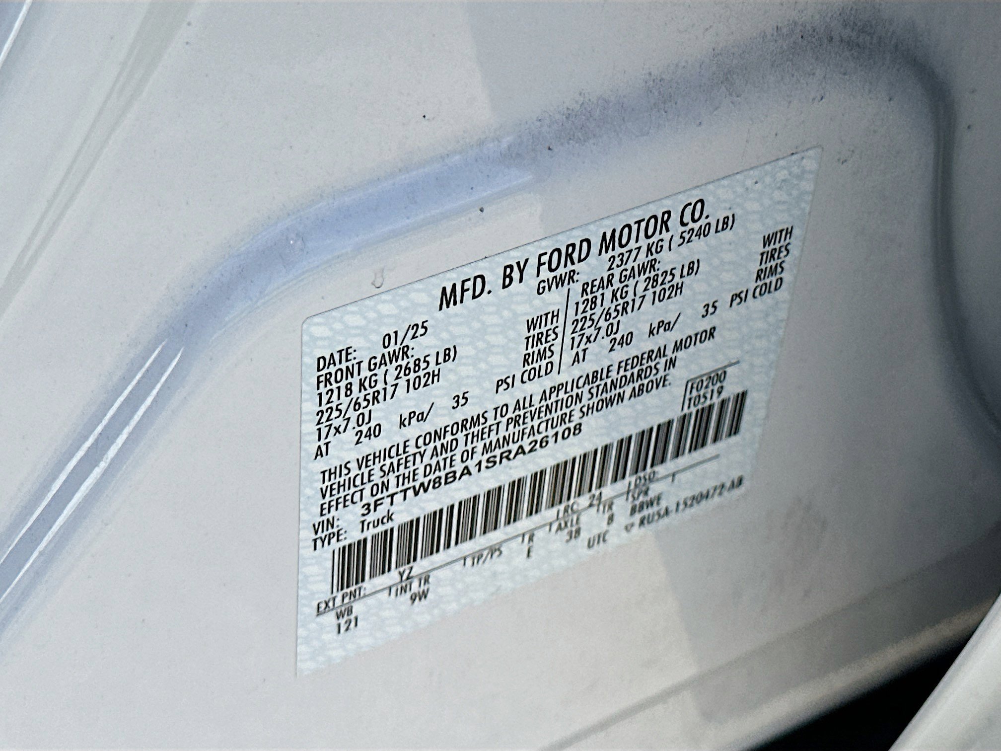 Certified 2025 Ford Maverick XL w/ Equipment Group 102A image 28