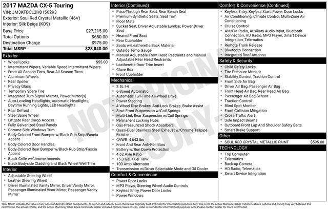 Used 2017 MAZDA CX-5 Touring image 5