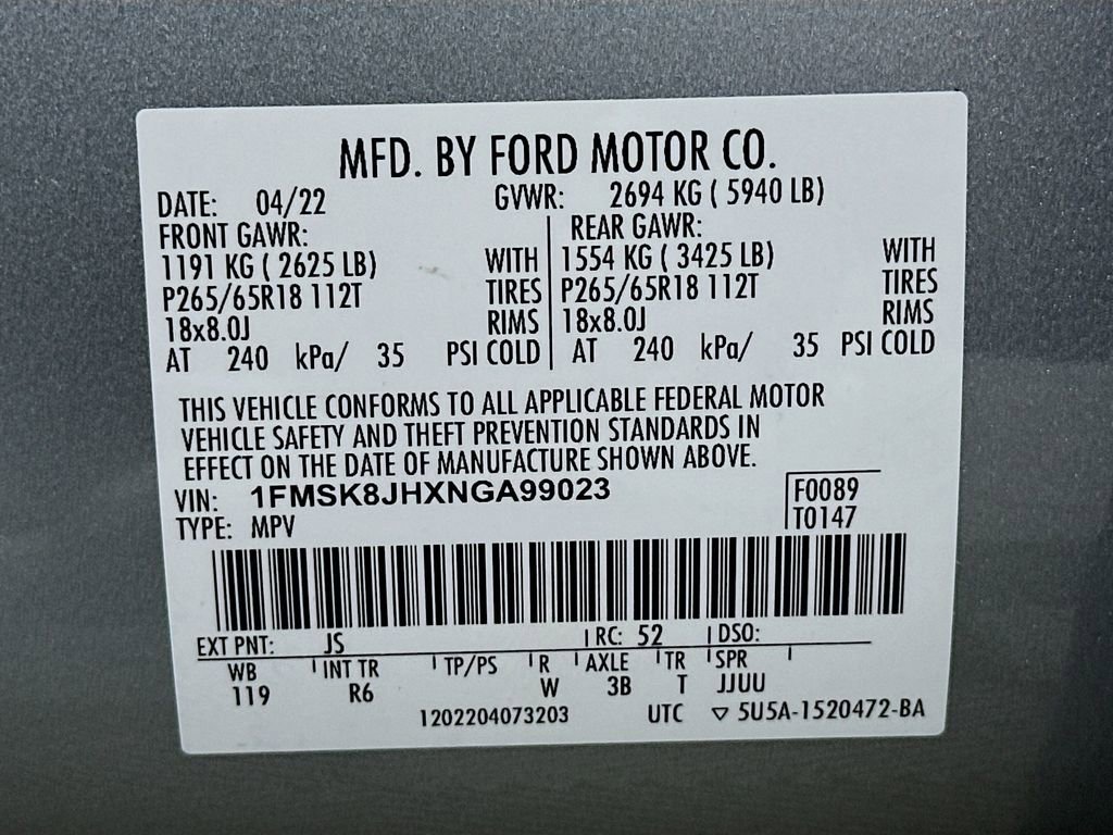 Used 2022 Ford Explorer Timberline image 34